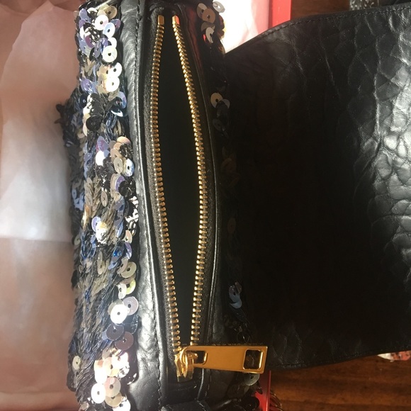 Marc Jacobs luxury sequined mini Debbie black bag - Picture 6 of 6